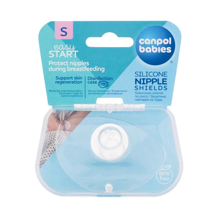 Canpol babies Easy Start Silicone Nipple Shields S Stilleinlagen für Frauen 2 St.