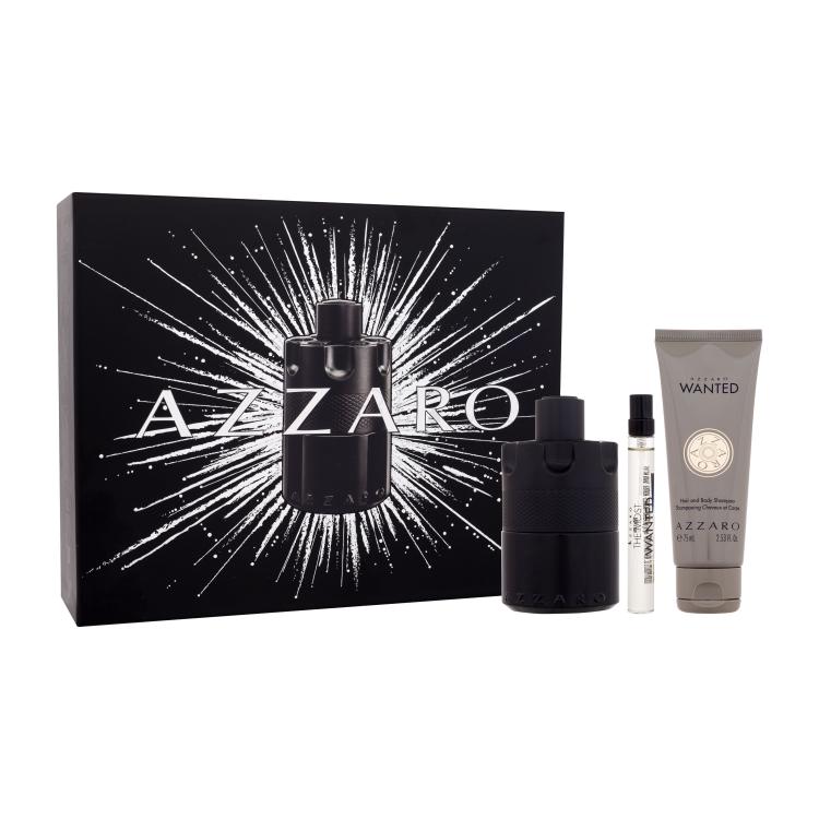 Azzaro The Most Wanted Geschenkset Eau de Parfum 100 ml + Eau de Parfum 10 ml + Wanted Hair &amp; Body Shampoo 75 ml