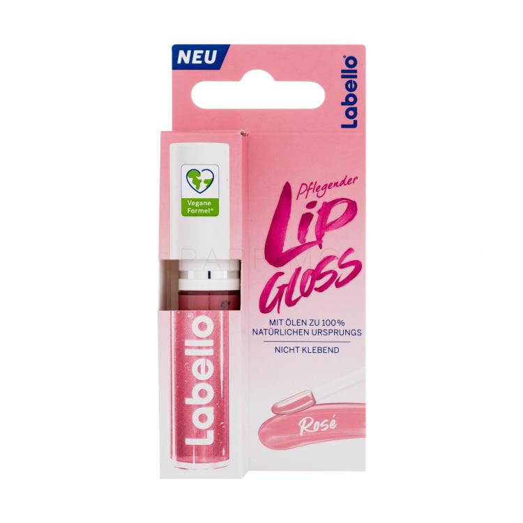 Labello Pflegender Lip Gloss Lippenöl für Frauen 5,5 ml Farbton  Rosé