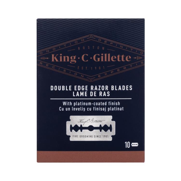 Gillette King C. Double Edge Safety Razor Blades Ersatzklinge für Herren Set