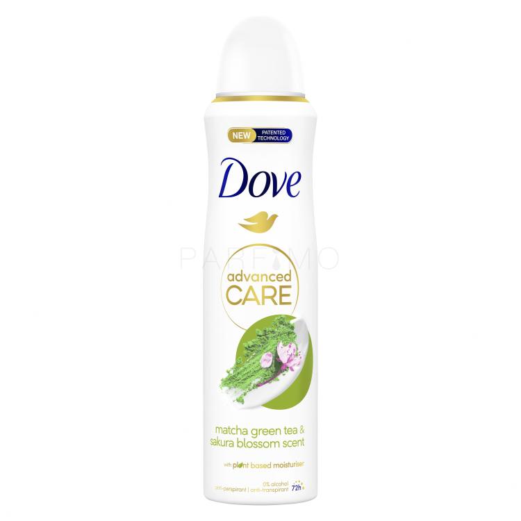 Dove Advanced Care Matcha Green Tea &amp; Sakura Blossom 72h Antiperspirant für Frauen 150 ml