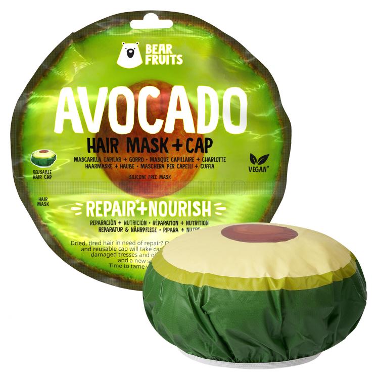Bear Fruits Avocado Hair Mask + Cap Haarmaske Set