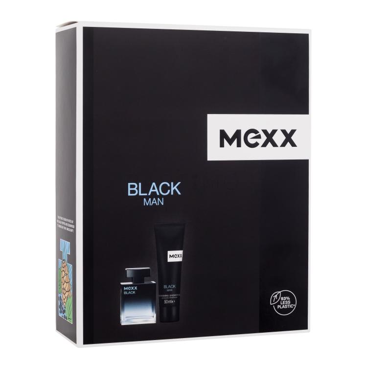 Mexx Black Man Geschenkset Eau de Toilette 30 ml + Duschgel 50 ml