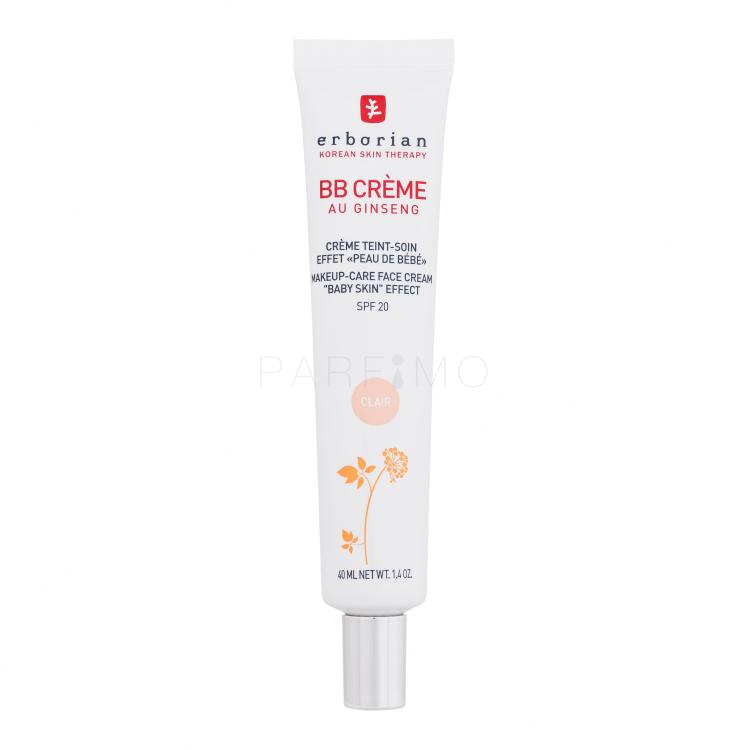 Erborian BB Crème Makeup-Care Face Cream SPF20 BB Creme für Frauen 40 ml Farbton  Clair