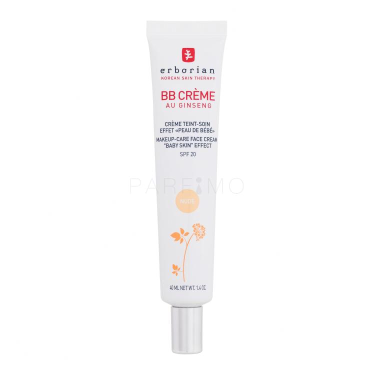 Erborian BB Crème Makeup-Care Face Cream SPF20 BB Creme für Frauen 40 ml Farbton  Nude