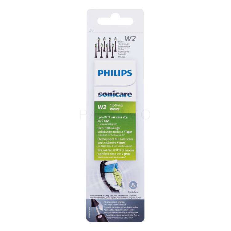 Philips Sonicare Optimal White W2 HX6068/13 Black Zahnbürstenkopf Set