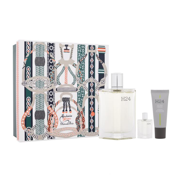 Hermes H24 Fantaisie d&#039;Etriers Geschenkset Eau de Toilette 100 ml + Eau de Toilette 5 ml + Feuchtigkeitslotion 20 ml