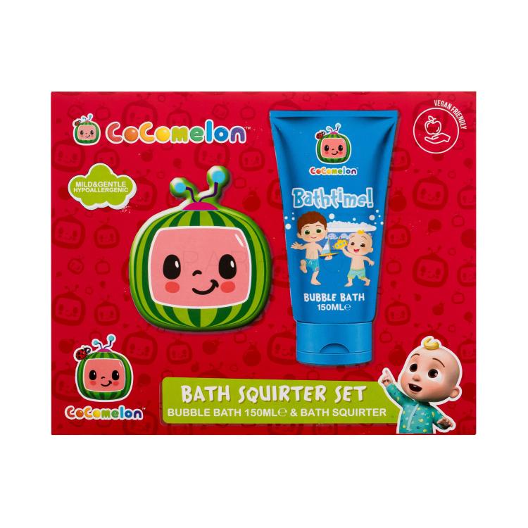 Cocomelon Bath Squirter Duo Set Geschenkset Badeschaum Bathtime! Bubble Bath 150 ml + Badespielzeug