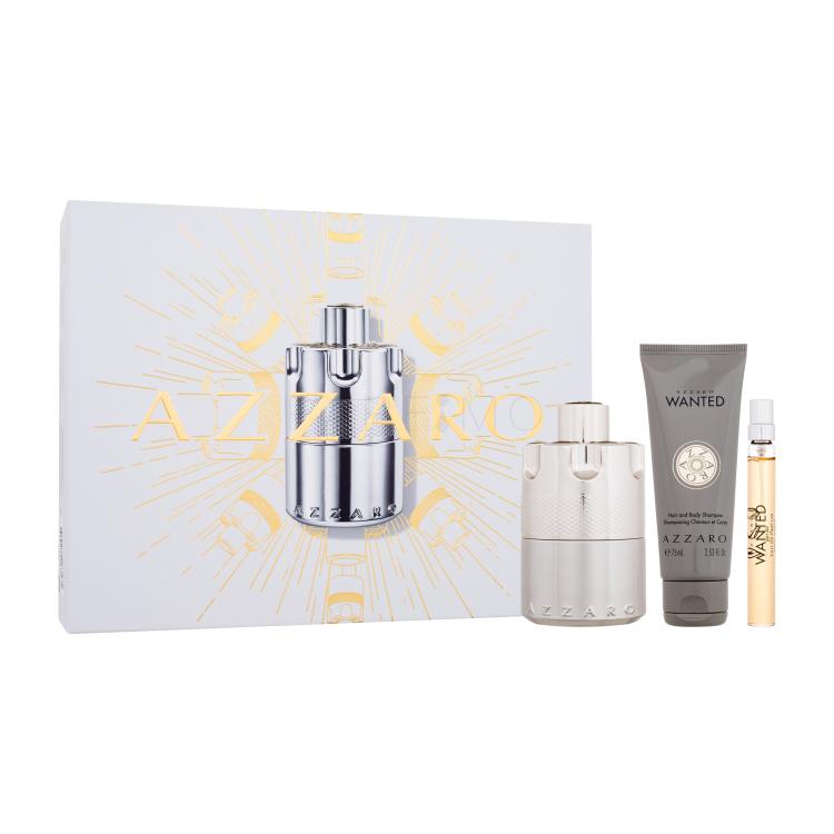 Azzaro Wanted Geschenkset Eau de Parfum 100 ml + Eau de Parfum 10 ml + Duschgel 75 ml