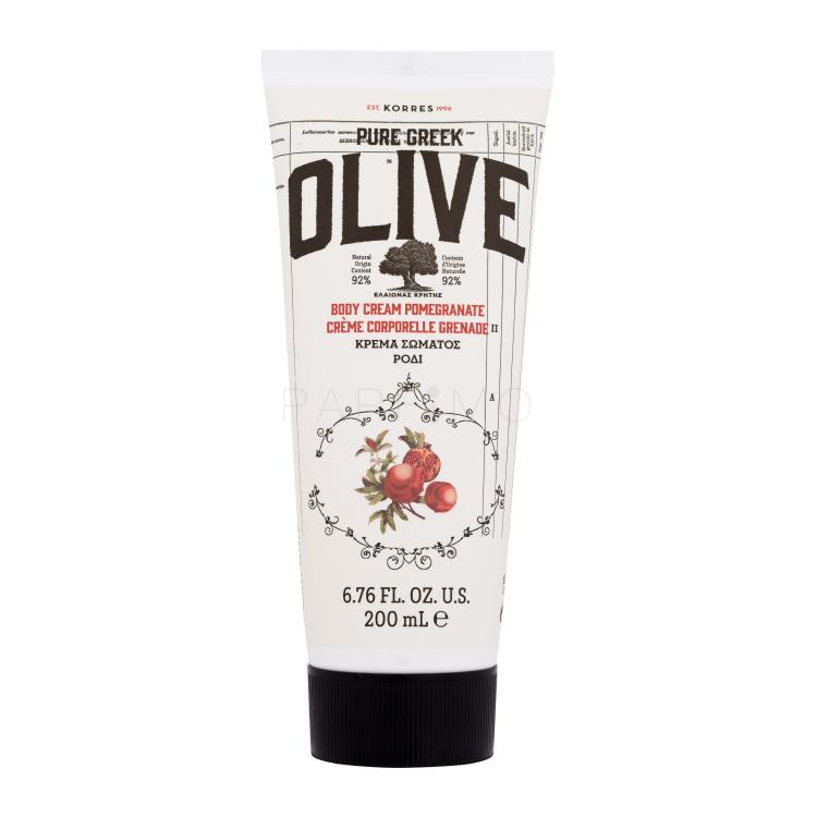 Korres Pure Greek Olive Body Cream Pomegranate Körpercreme für Frauen 200 ml