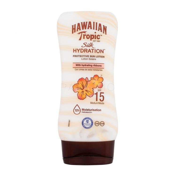 Hawaiian Tropic Silk Hydration Protective Sun Lotion SPF15 Sonnenschutz 180 ml