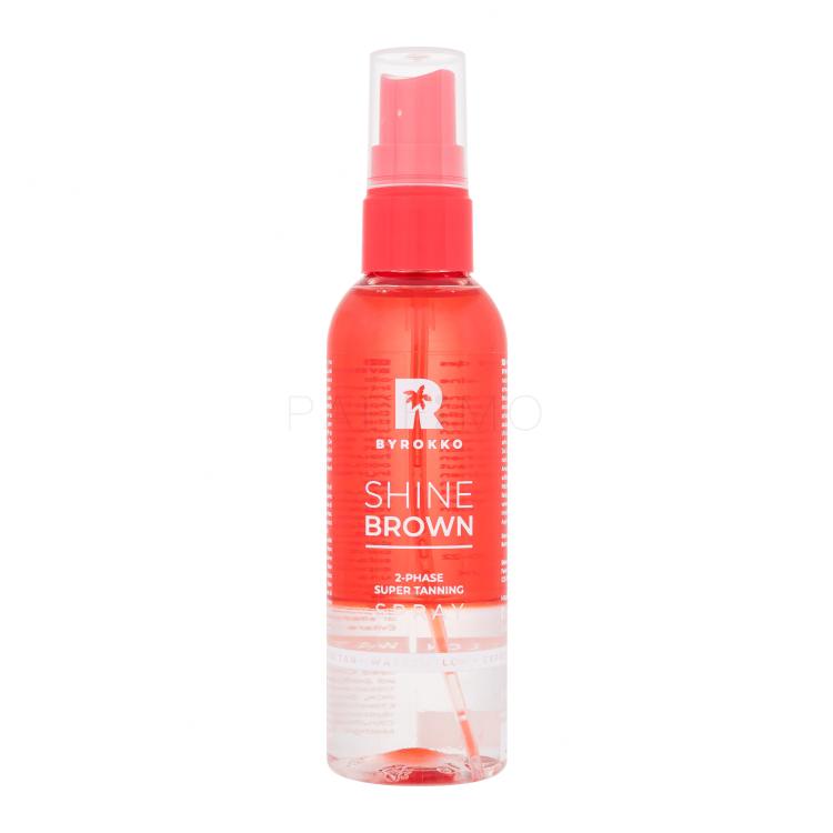 Byrokko Shine Brown Watermelon 2-Phase Super Tanning Spray Sonnenschutz für Frauen 104 ml