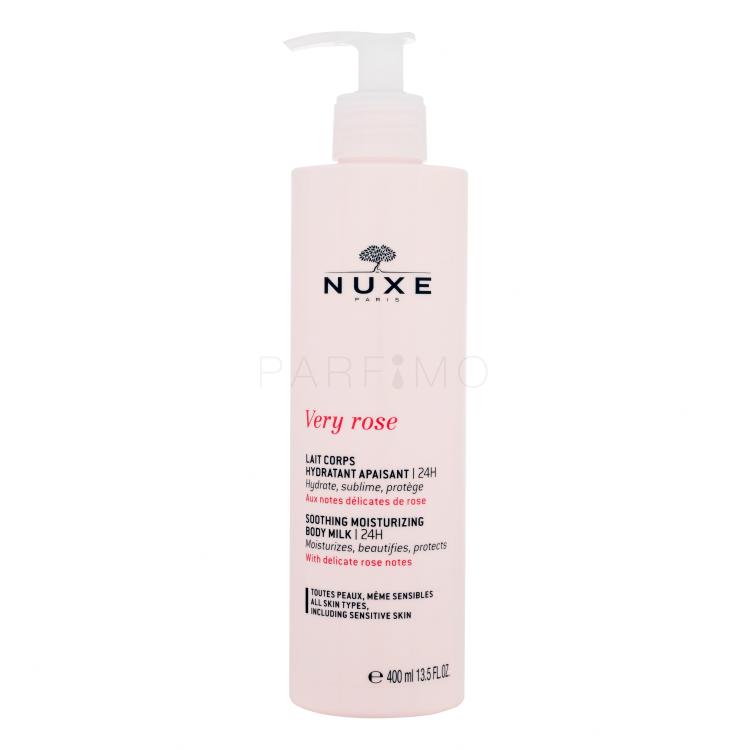 NUXE Very Rose Soothing Moisturizing Body Milk Körperlotion für Frauen 400 ml