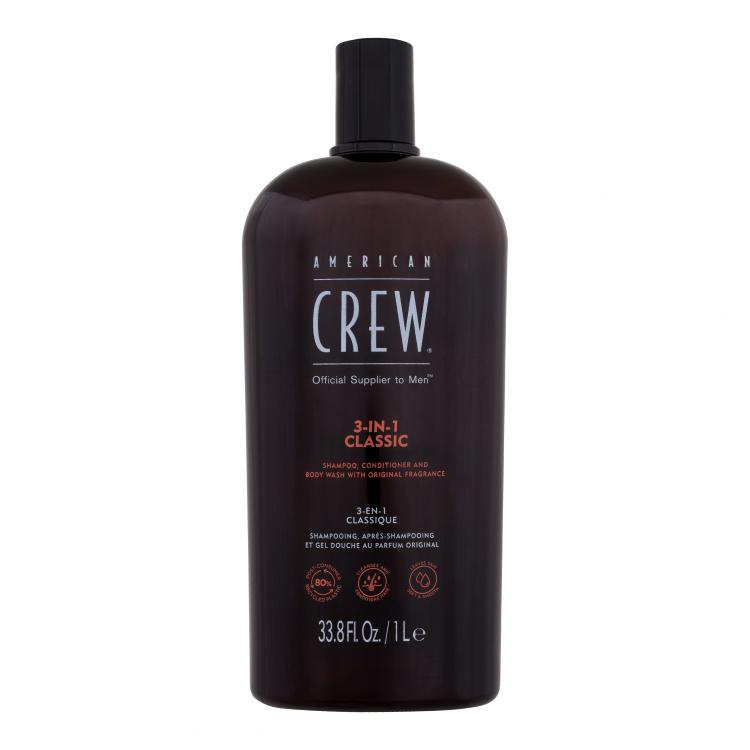 American Crew 3-IN-1 Shampoo für Herren 1000 ml