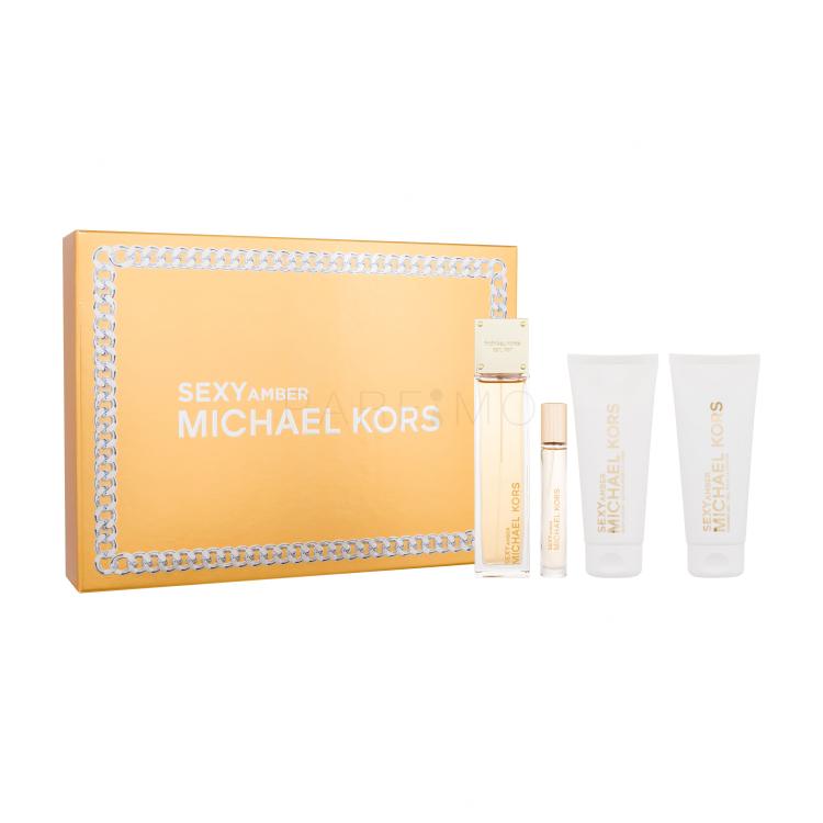 Michael Kors Sexy Amber Geschenkset Eau de Parfum 100 ml + Eau de Parfum 10 ml + Duschgel 100 ml + Körperlotion 100 ml