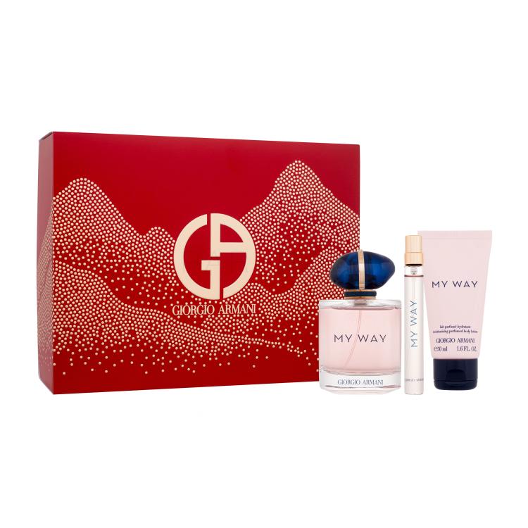 Giorgio Armani My Way Geschenkset Eau de Parfum 90 ml + Körperlotion 50 ml + Eau de Parfum 10 ml
