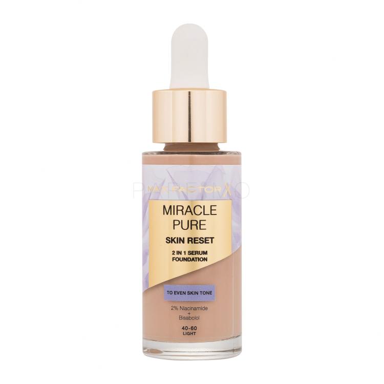 Max Factor Miracle Pure Skin Reset 2in1 Serum Foundation Foundation für Frauen 30 ml Farbton  40-60 Light
