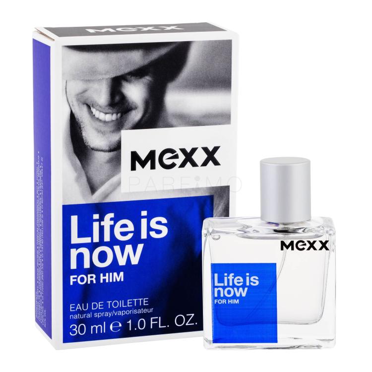 Mexx Life Is Now For Him Eau de Toilette für Herren 30 ml