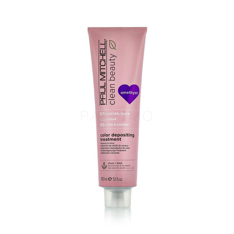 Paul Mitchell Clean Beauty Color Protect Color Depositing Treatment Haarmaske für Frauen 150 ml Farbton  Amethyst