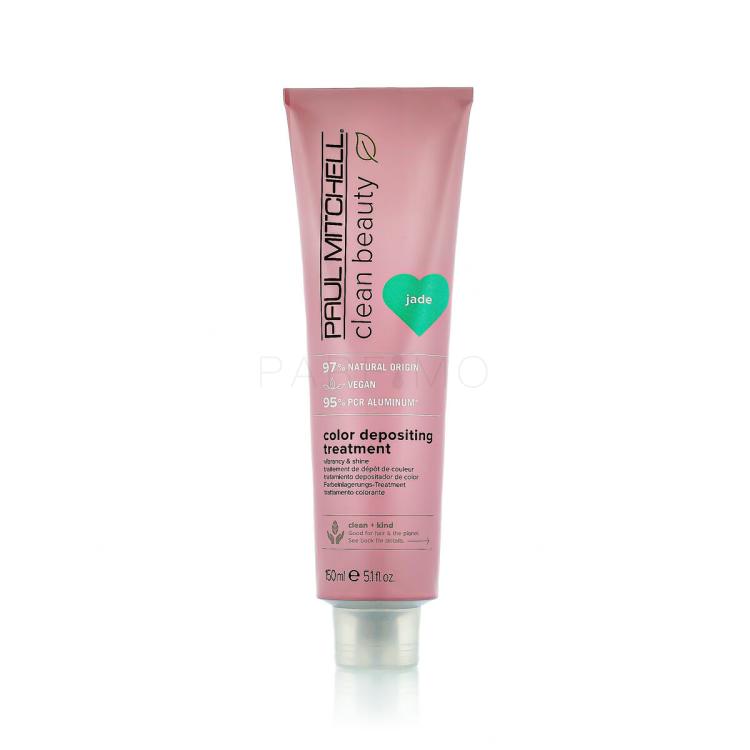 Paul Mitchell Clean Beauty Color Protect Color Depositing Treatment Haarmaske für Frauen 150 ml Farbton  Jade