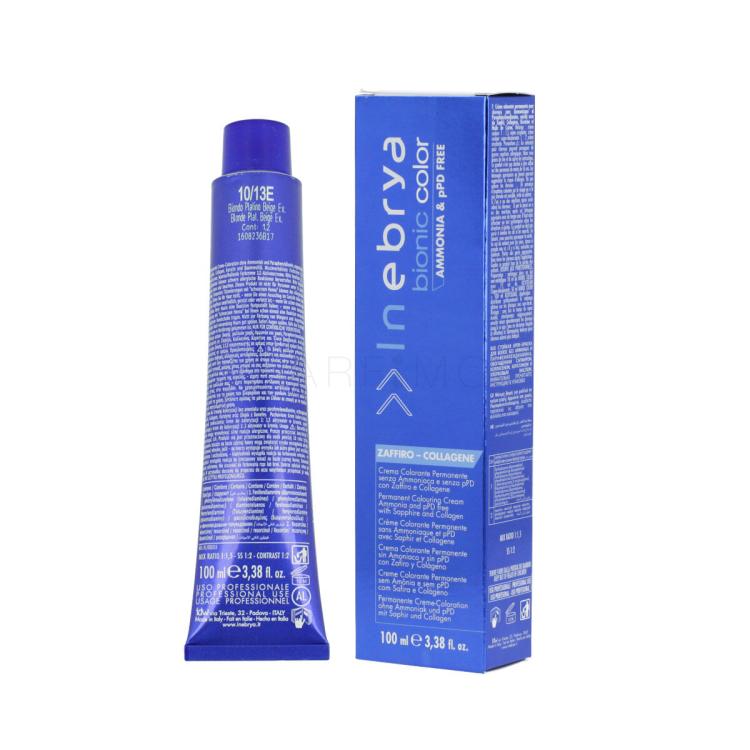 Inebrya Bionic Color Haarfarbe 100 ml Farbton  10/13E Blonde Platinum Beige Extra