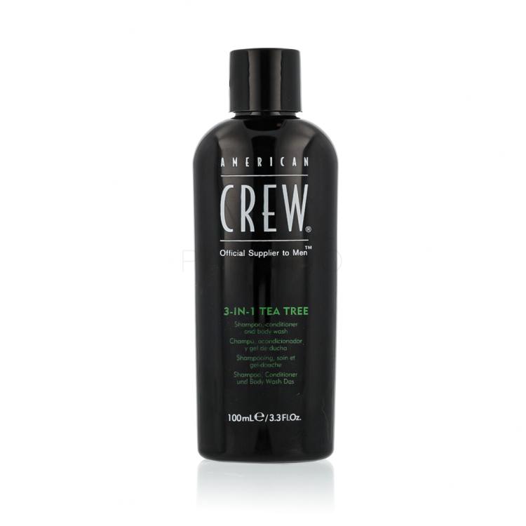 American Crew 3-IN-1 Tea Tree Shampoo für Herren 100 ml