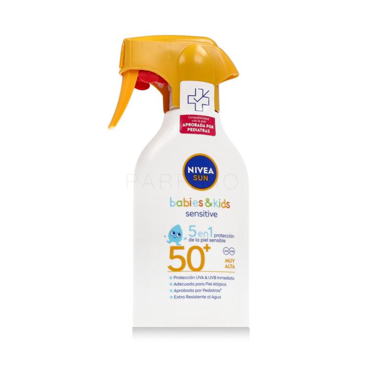 Nivea Sun Babies &amp; Kids Sensitive Protect Spray SPF50+ Sonnenschutz für Kinder 270 ml