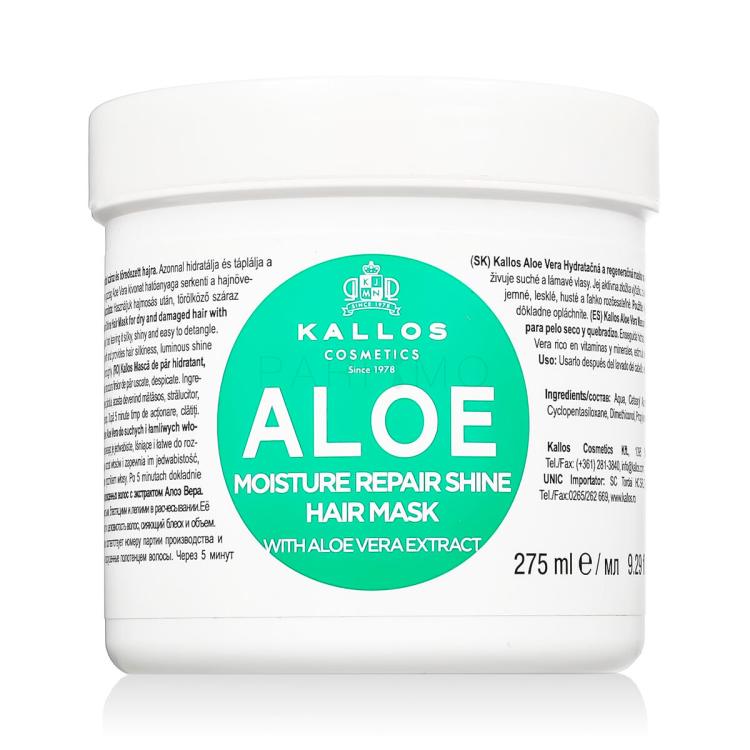 Kallos Cosmetics Aloe Vera Haarmaske für Frauen 275 ml
