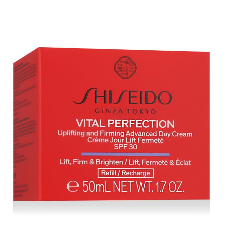 Shiseido Vital Perfection Uplifting &amp; Firming Advanced Day Cream SPF30 Tagescreme für Frauen Nachfüllung 50 ml