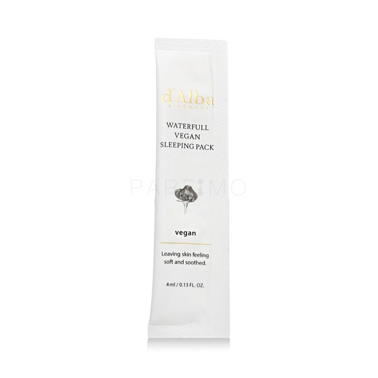 d&#039;Alba White Truffle Waterfull Vegan Sleeping Pack Gesichtsmaske für Frauen 12x4 ml