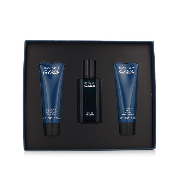 Davidoff Cool Water Geschenkset Eau de Toilette 40 ml + Duschgel 50 ml + After Shave Balm 50 ml