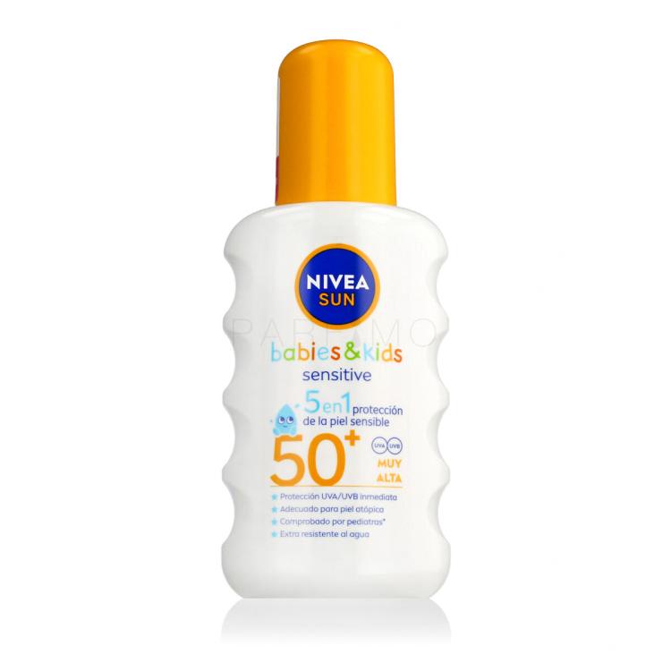 Nivea Sun Babies &amp; Kids Sensitive Protect Spray SPF50+ Sonnenschutz für Kinder 200 ml