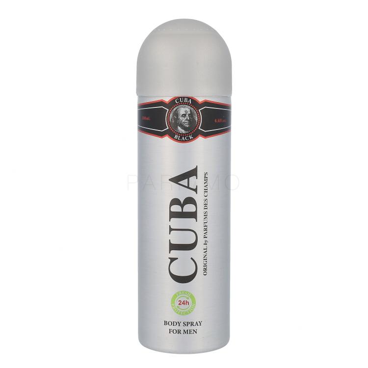 Cuba Black Deodorant für Herren 200 ml