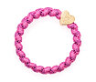 Haargummi By Eloise London Woven Gold Heart 1 St. Bubblegum Pink