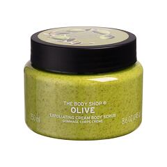 Körperpeeling The Body Shop Olive Exfoliating Cream Body Scrub 250 ml