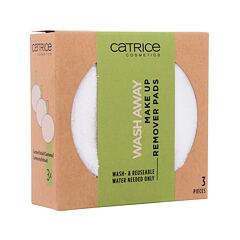 Lingettes démaquillantes Catrice Wash Away Make Up Remover Pads 3 St.