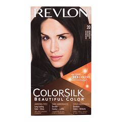 Haarfarbe  Revlon Colorsilk Beautiful Color 59,1 ml 20 Brown Black Beschädigte Schachtel