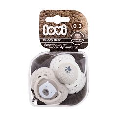 Sucette LOVI Buddy Bear Dynamic Soother 0-3m 2 St.
