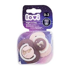 Sucette LOVI Night & Day Dynamic Soother Girl 0-3m 2 St.