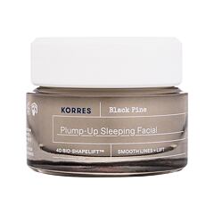 Nachtcreme Korres Black Pine Plump-Up Sleeping Facial 40 ml