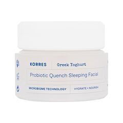 Crème de nuit Korres Greek Yoghurt Probiotic Quench Sleeping Facial 40 ml