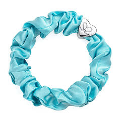 Haargummi By Eloise London Silk Scrunchie Silver Heart 1 St. Turquoise