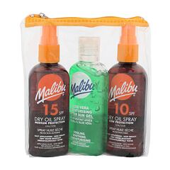 Sonnenschutz Malibu Dry Oil Spray SPF15 100 ml Sets