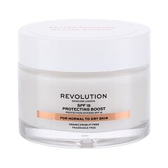 Crème de jour Revolution Skincare Moisture Cream Normal to Dry Skin SPF15 50 ml