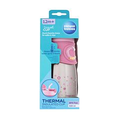 Trinkbecher Canpol babies Travel Cup Thermal Insulated Sport Cup Pink 300 ml