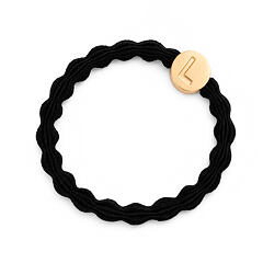 Élastique à cheveux By Eloise London Letter Charms Gold 1 St. L Black
