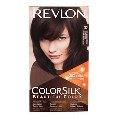 Haarfarbe  Revlon Colorsilk Beautiful Color 59,1 ml 32 Dark Mahogany Brown Beschädigte Schachtel