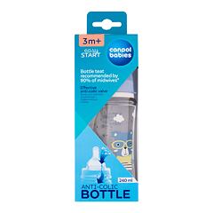 Biberon Canpol Babies Bonjour Paris Easy Start Anti-Colic Bottle Blue 0m+ 120 ml