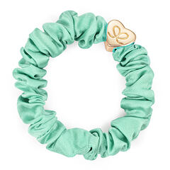 Élastique à cheveux By Eloise London Silk Scrunchie Gold Heart 1 St. Mint