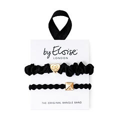 Élastique à cheveux By Eloise London Set The Black 1 St.